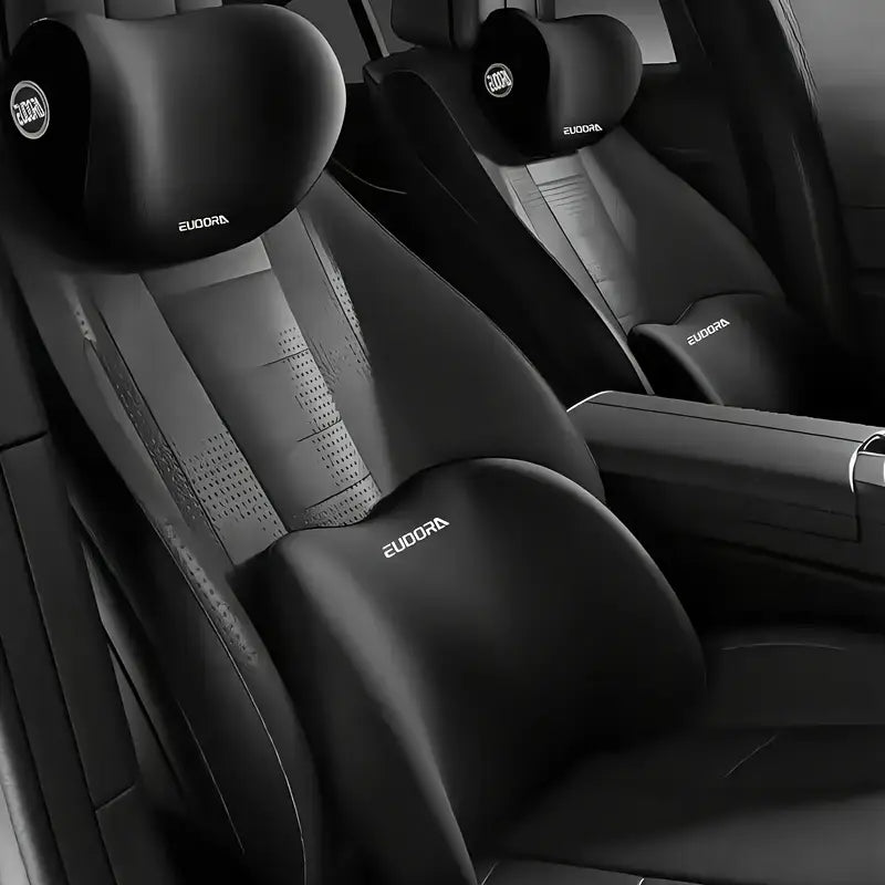 Car Seat Neck & Lumbar Support Set – Instant Back Pain Relief